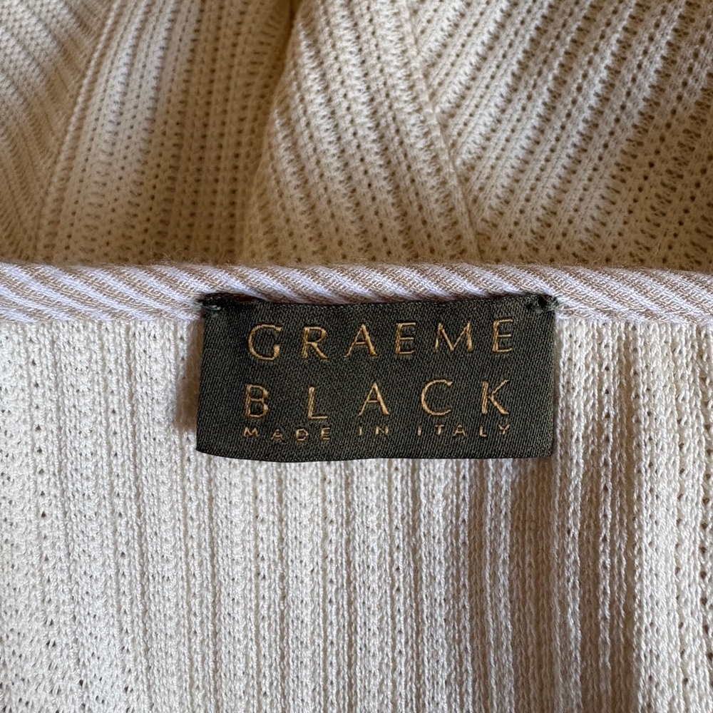 Graeme Black Women's Cream Knit Skirt Set with Ruffle Accent - Picture 7 of 11